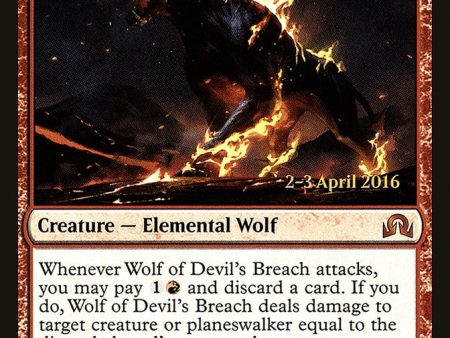 Wolf of Devil s Breach [Shadows over Innistrad Prerelease Promos] For Sale