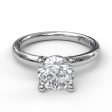 Fana Classic Round Cut Solitaire Engagement Ring 3842 Discount