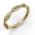 FANA Narrow Twist Diamond Band W7150 Fashion