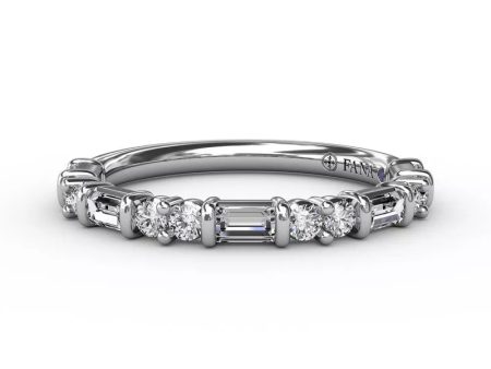 FANA Diamond Stackable Wedding Band W3320 Sale