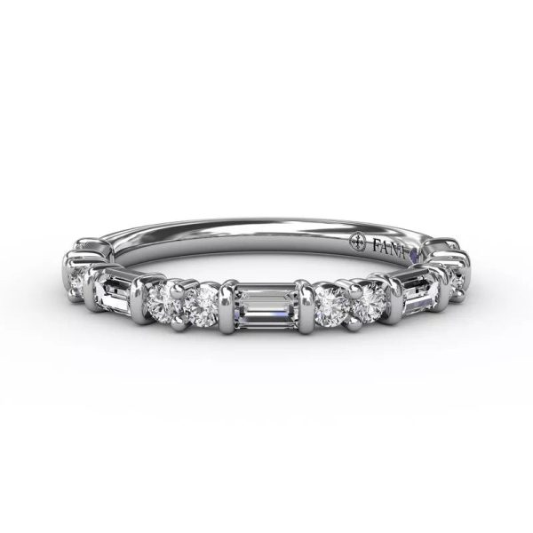 FANA Diamond Stackable Wedding Band W3320 Sale